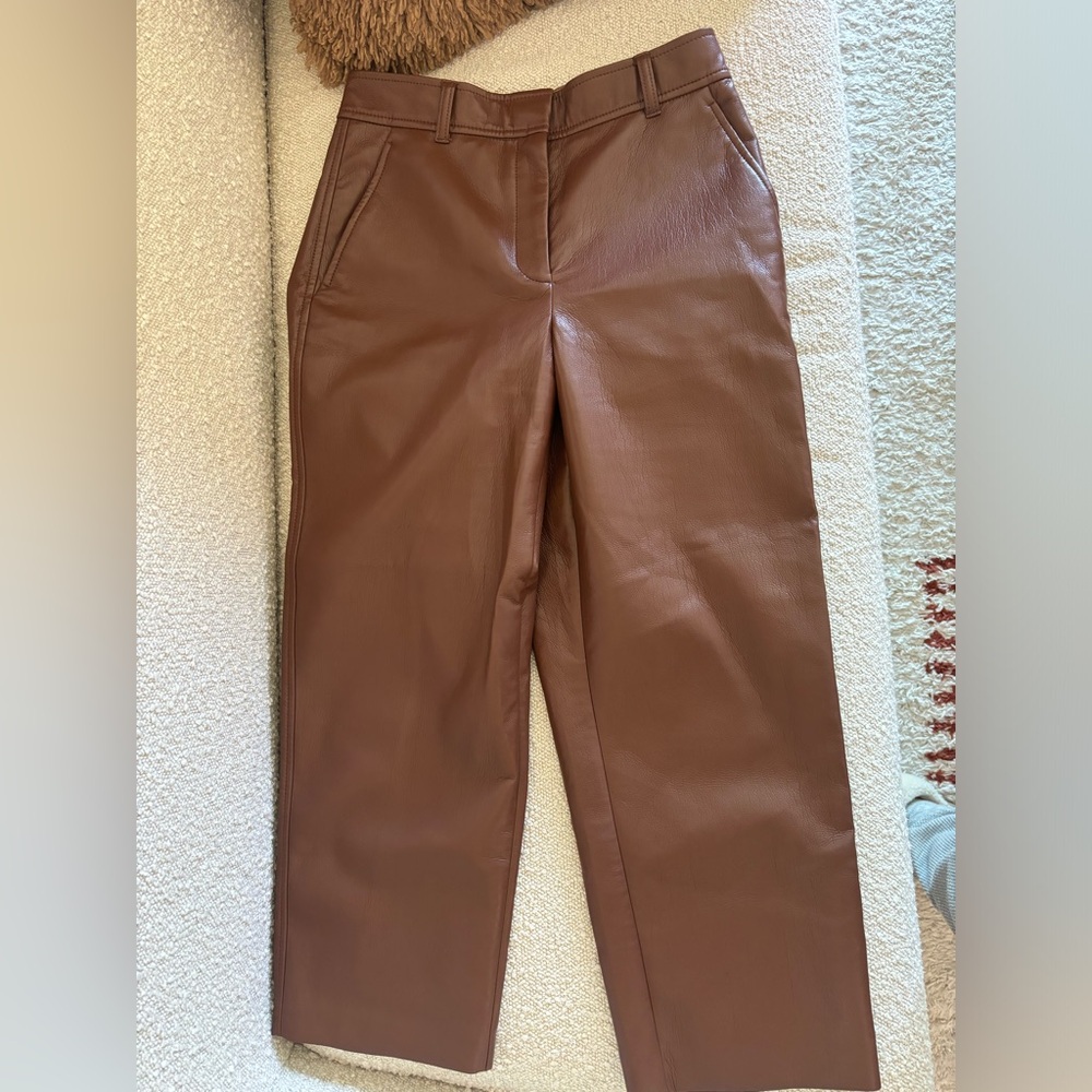 Vegan leather Babaton Command Crop- Aritzia